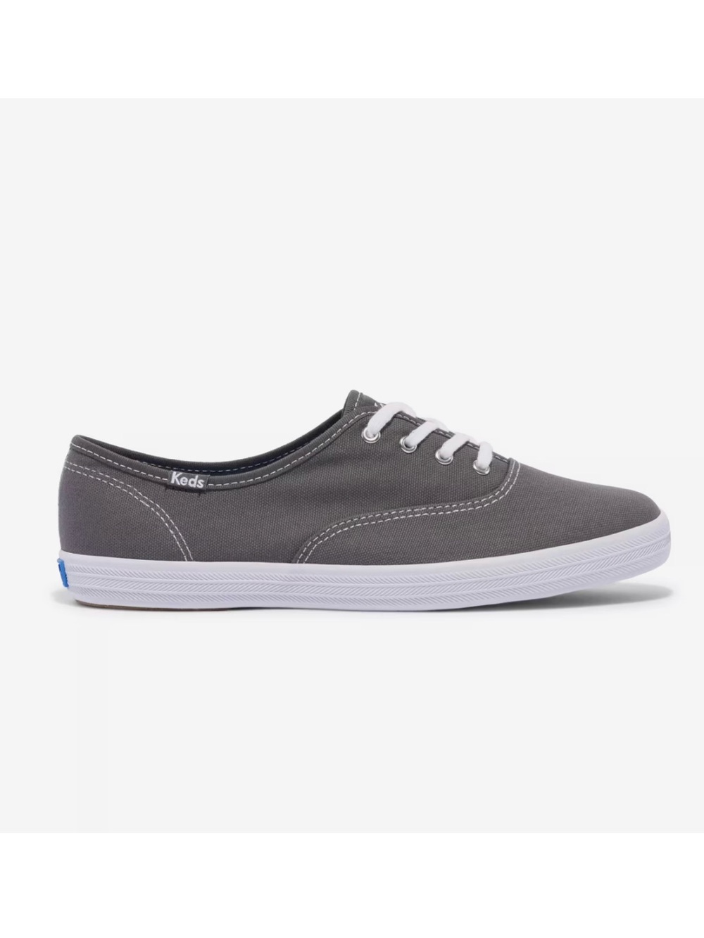 NWOB Keds Champion Gray Canvas Originals Lace-Up Sneaker  Size 7.5